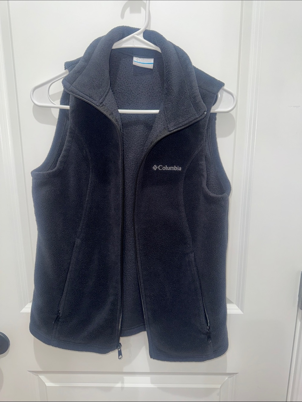 Columbia Black Fleece Vest - Zip Front